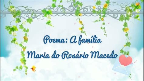 poema familia maria do rosario macedo